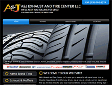 Tablet Screenshot of ajexhaust.com